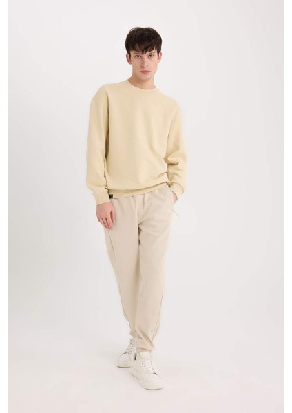 Yeni Sezon Slim Fit Dar Kesim Fermuar Cepli Pike Eşofman Altı