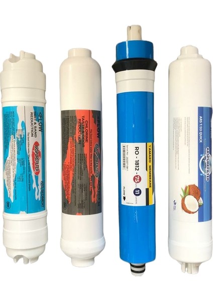 Su Arıtma Set Üstü Bms/dss Uyumlu 2 Inch Inline 4lü Filtre Seti