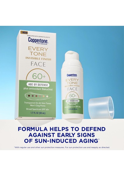 Every Tone SPF60+ Age Uv Defense Şeffaf Yüz Güneş Kremi 50ML