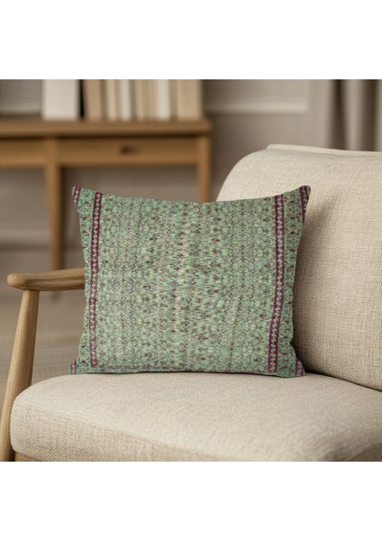 Canlı Renkli Dijital Baskılı Kırlent Kılıfı Kare