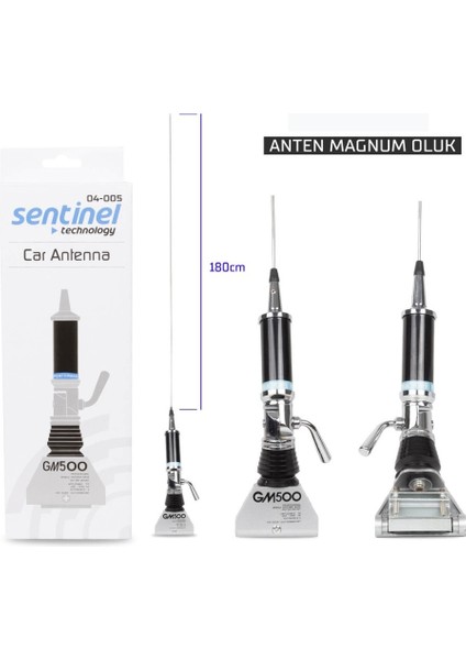 Sentinel GM500 Magnum Anten Trabzon Işi Uzun Anten