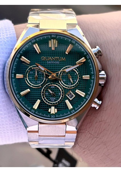 Sapphire Cizilmez Cam Çelik Kordon Iç Kadran Fonksiyonları Aktif 10 Atm Erkek Kol Saat MQ270