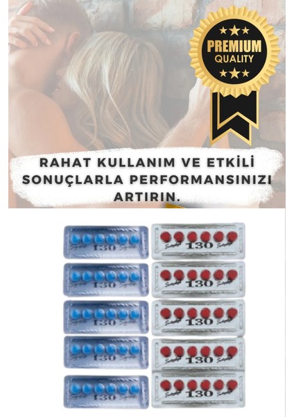 Vega Kırmızı 5 x 6 Adet Vega Mavi 5 x 6 Adet %100 Orjînal Performanstakviyesi Hap Vı-Â-Gra CÎÂLÎS_130MG