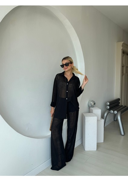 Transparan Şortlu Pantolon Gömlek Takım fiyatları