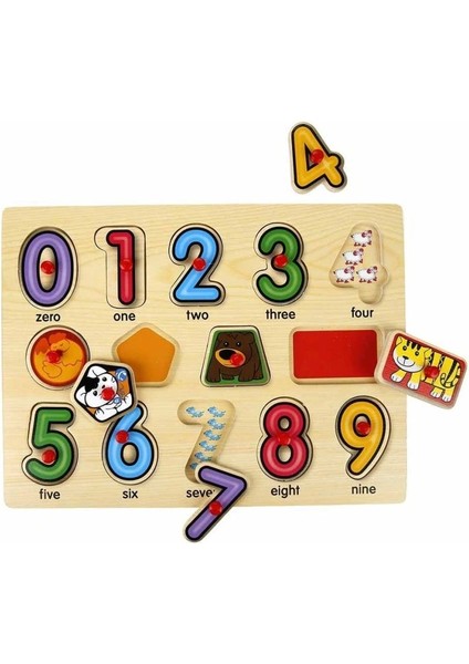 Nessiworld 130444 Ahşap Raptiyeli Puzzle Saat