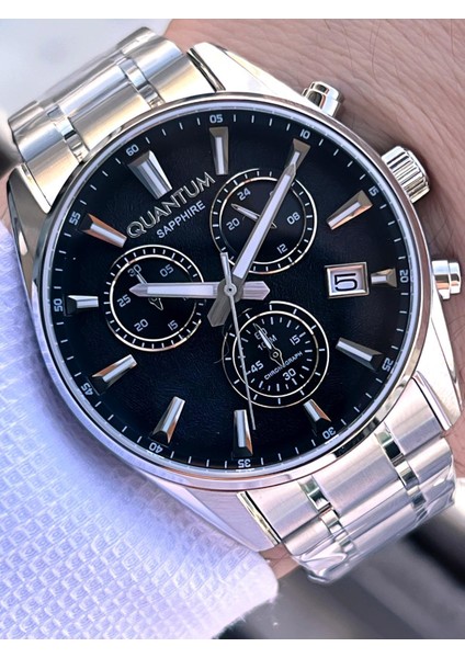 Sapphire Cizilmez Cam Çelik Kordon Iç Kadran Fonksiyonları Aktif 10 Atm Erkek Kol Saat NQ350