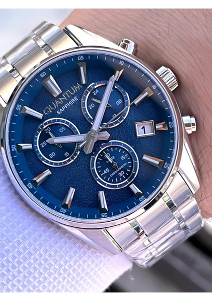 Sapphire Cizilmez Cam Çelik Kordon Iç Kadran Fonksiyonları Aktif 10 Atm Erkek Kol Saat NQ390