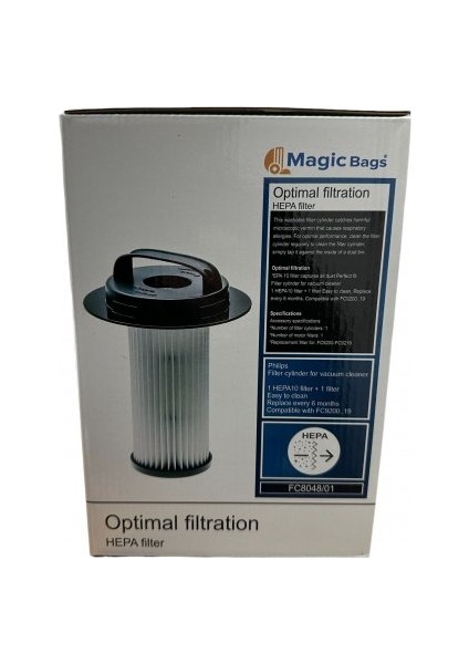 | Philips Silindirik Filtre FC9206 - FC9207 - FC9208 - FC9208 - FC9209 - FC9210 - Modellere Uyumlu modelleri