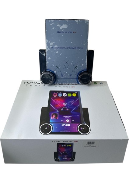 Dual Knob 2k Tesla Ekran Tüm 9 ve 10 Inç Çerçevelere Uyumlu Profesyonel Multimedia