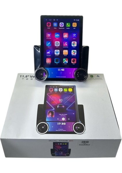 Dual Knob 2k Tesla Ekran Tüm 9 ve 10 Inç Çerçevelere Uyumlu Profesyonel Multimedia modelleri