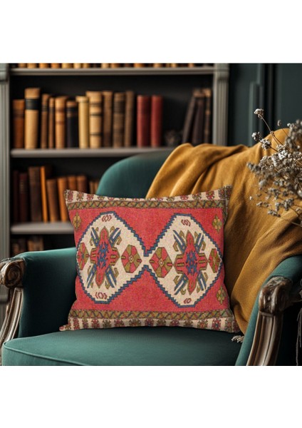 Otantik Tarz Sevenlere Özel Kilim Desenli Yastık Kılıfı fiyatları