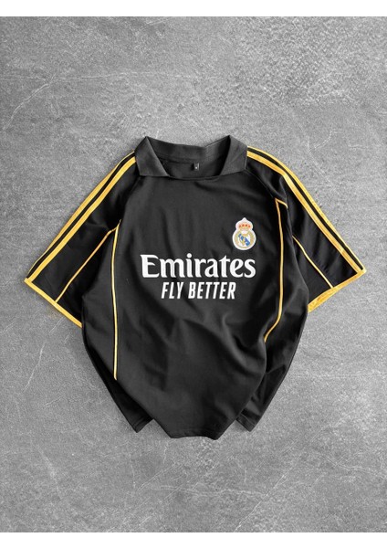 Real Madrid Gold Şeritli Premıumtaraftar T-Shırt modelleri