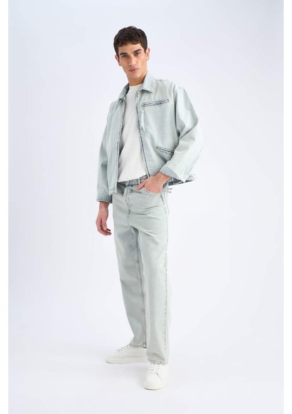 Yeni Sezon %100 Pamuk Baggy Fit Geniş Kalıp Normal Bel Geniş Paça Yıkamalı Jean Pantolon modelleri