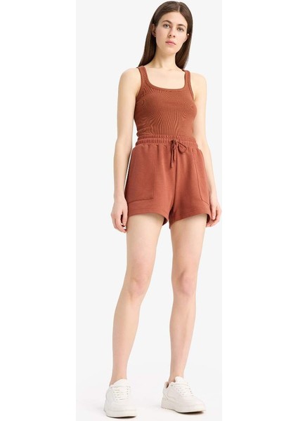 Yeni Sezon Slim Fit Dar Kesim Basic Düz Yuvarlak Yaka Fitilli Kaşkorse Atlet