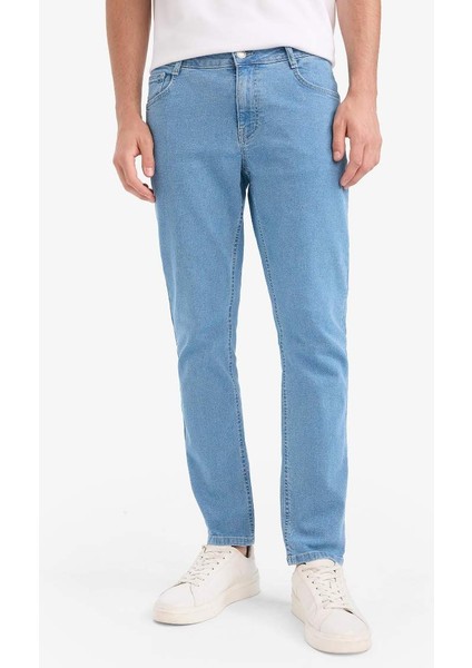 Yeni Sezon Pedro Slim Fit Dar Kalıp Normal Bel Dar Paça Jean Pantolon