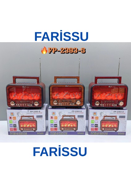 FP-2393S Retro Tasarımlı Alev Işıklı Bluetooth Hoparlör – Güneş Enerjili, Radyo, Usb, Tf Kart Destekli modelleri