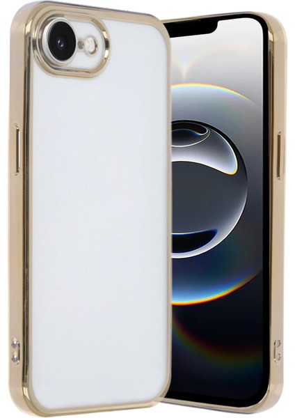 Iphone 16E Kılıf Razer Lensli Silikon - Gold Bstmy