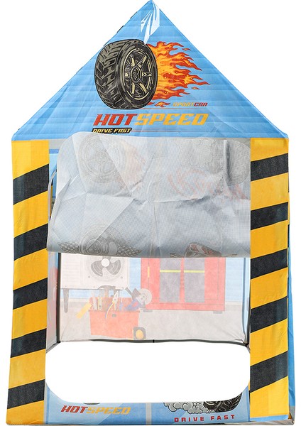 Mavi Yarış Arabalı Erkek Çocuk Oyun Evi Katlanabilir ve Eğlenceli Oyun Çadırı indirimleri