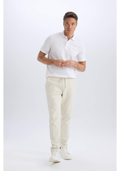 Yeni Sezon Jogger Pantolon Esnek Basic Düz Beli Bağcıklı Cepli Düz Paça