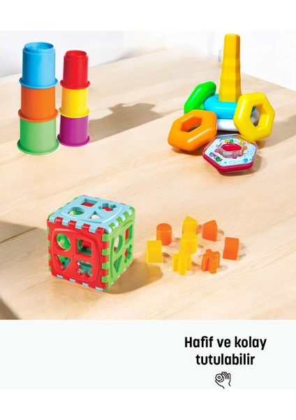 Çıngıraklı Altıgen Halkalar, Kiki Sevimli Kule, Kiki Bultak Küp - Eğitici Oyuncak fırsatları