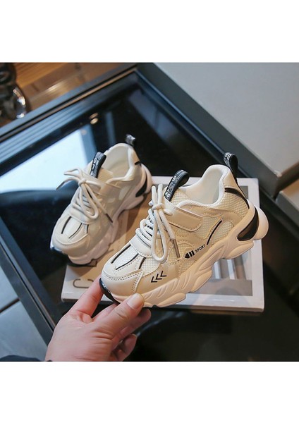 Junisteps Yüksek Taban Rahat Moda Günlük Çocuk Spor Ayakkabı - Siyah