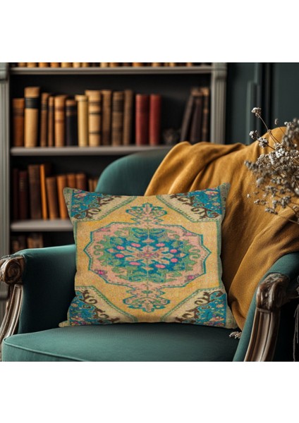 Pastel Tonlarda Dijital Baskılı Kırlent Kılıfı Kare fiyatları