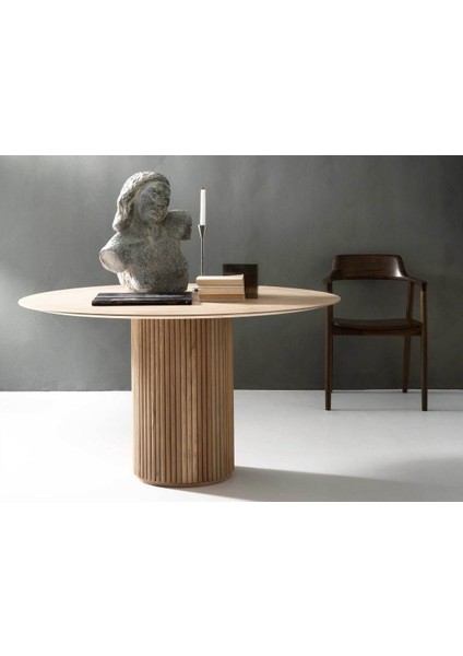 Breeze Yuvarlak Ahşap Bohem Masa 130X130 fiyatları