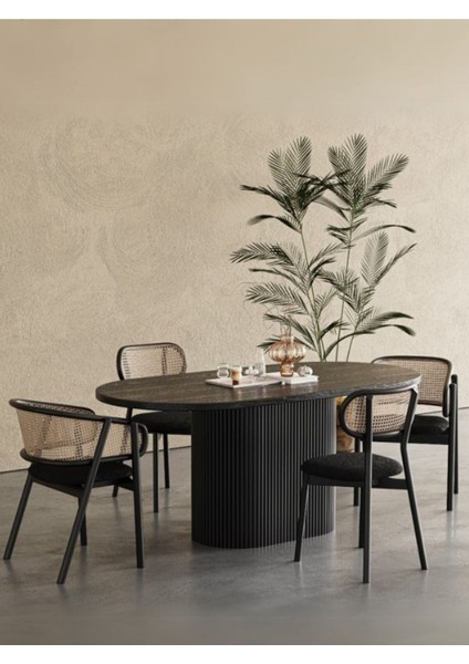 Apolena Oval Ahşap Bohem Yemek Masası 80X160 fiyatları