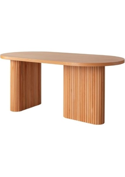 Calista Oval Ahşap Bohem Yemek Masası 90X180 fiyatları