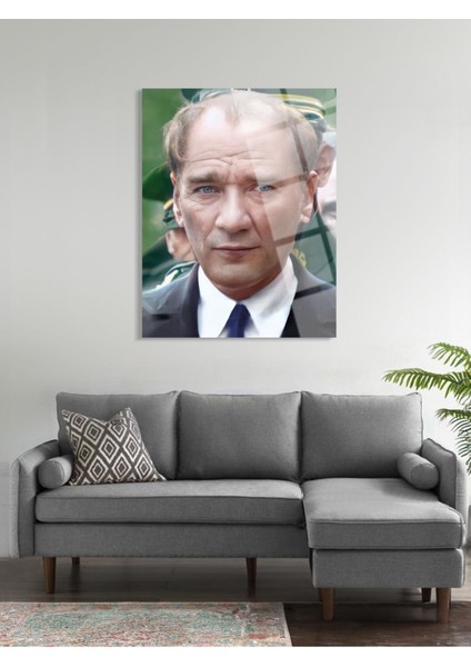 Atatürk Cam Tablo - Cam Tablolar - Atatürk Tablo - Atatürk Portresi - Atatürk Tablosu - ATA055