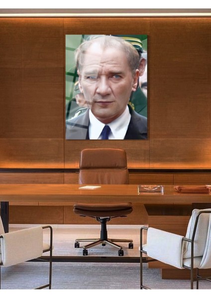 Atatürk Cam Tablo - Cam Tablolar - Atatürk Tablo - Atatürk Portresi - Atatürk Tablosu - ATA055