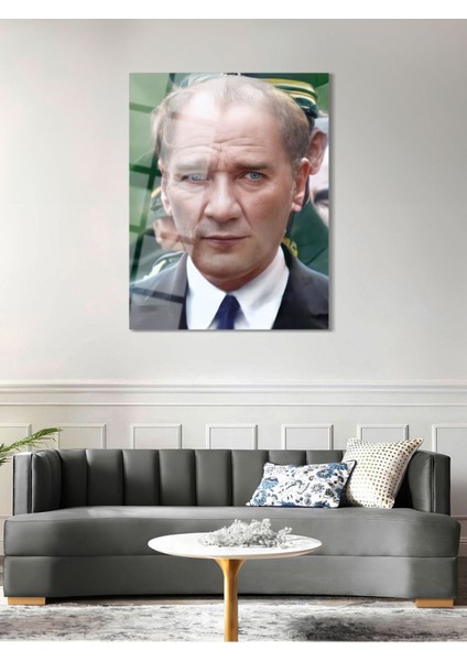 Atatürk Cam Tablo - Cam Tablolar - Atatürk Tablo - Atatürk Portresi - Atatürk Tablosu - ATA055