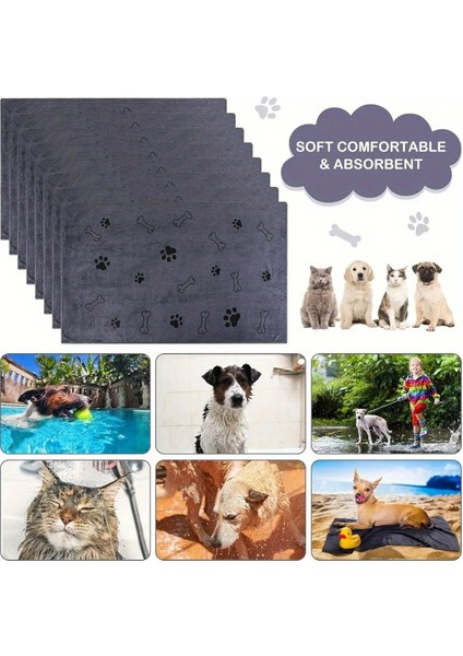 Mikrofiber Çabuk Kuruyan Evcil Hayvan Havlusu 60X100 cm modelleri