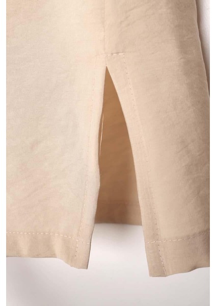 Bej-Basıc Sıfır Kol Içlik Tunik indirimleri