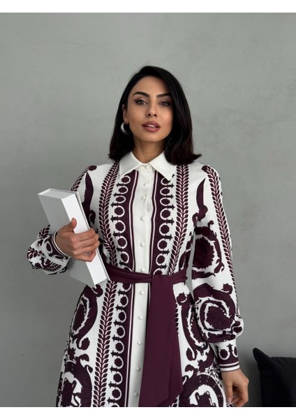 Atlas Kumaş Elbise(Kuşak Dahildir) fiyatları