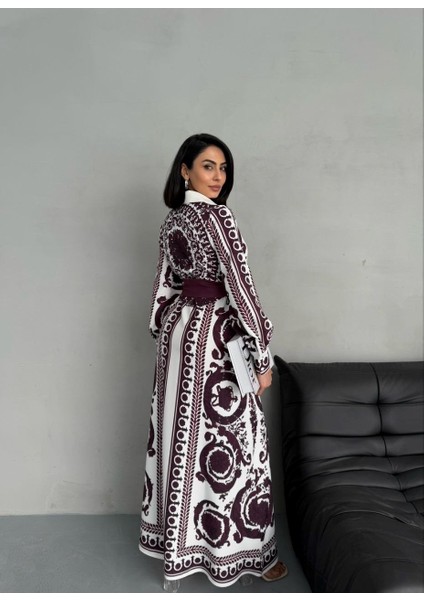 Atlas Kumaş Elbise(Kuşak Dahildir) modelleri