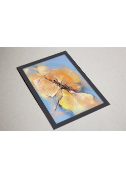 Ahşap Kendinden Çerçeveli Tablo - Begonya Çiçeği Boyama Tablo, Standart - 20X28CM