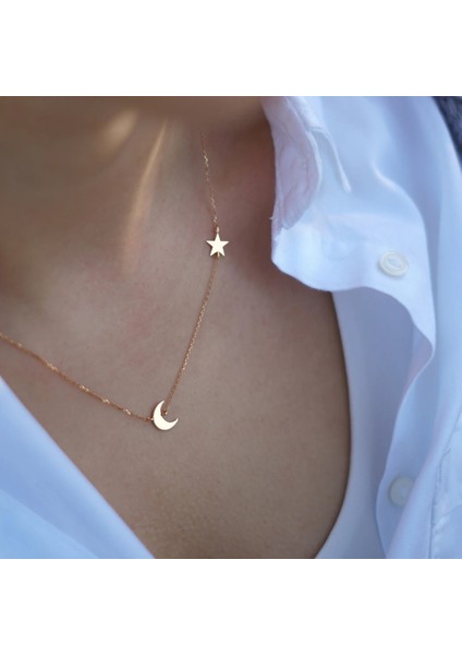 Yıldız 14 Ayar Altın Kolye