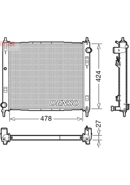Motor Su Radyatoru Nıssan Juke 1,5 Dcı 2010 F15 Kasa (478X424X27)