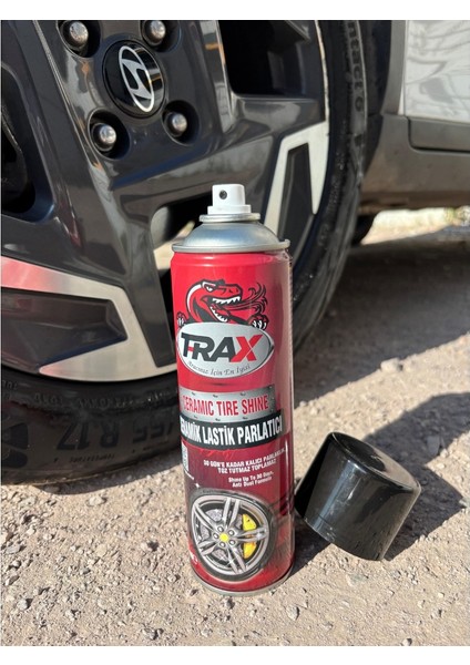 Trax Seramik Lastik Parlatıcı Aerosol – Uzun Süre Kalıcı Parlaklık, Suya ve Kire Dayanıklı Lastik Koruma Spreyi 500ML fırsatları
