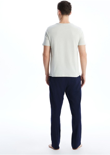 Yeni Sezon Standart Kalip Erkek Pijama Takimi - S5GL89Z8