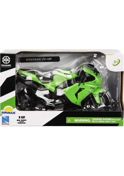 Nessiworld 42447 Sun-Kawasakı ZX-10R 2006 Yeşil 1:12