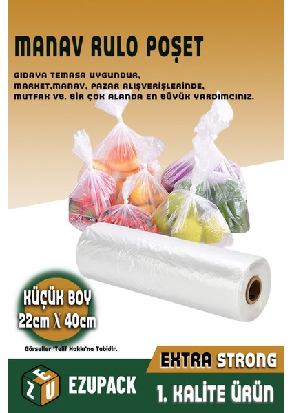 Manav Poşet Rulo Poşet Atlet Poşet Hışır Poşet Küçük Boy