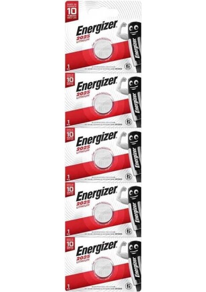 CR2025 3V Lityum Para Pil 5li Blister Ambalaj