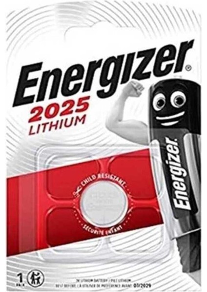 CR2025 3V Lityum Para Pil Tekli Blister