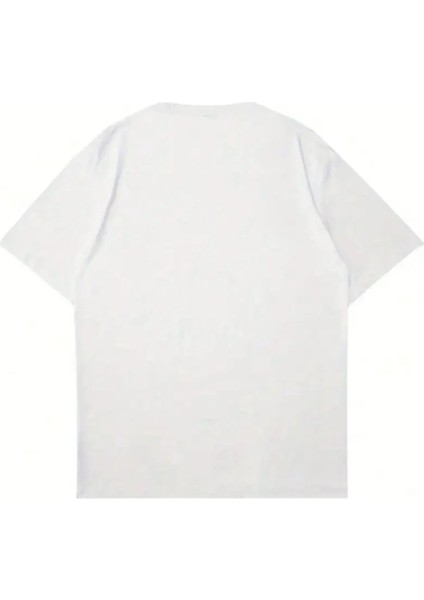 Beyaz Renk Erkek V Yaka T-Shirt Pamuklu Günlük Tişört modelleri