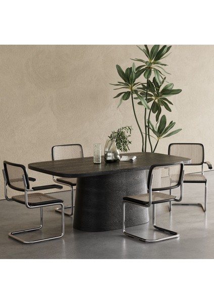 Barocco Italyan Still Oval Ahşap Yemek Masası 100X190 indirimleri