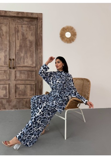 Ithal Jessica Kumaş Gömlek & Pantolon 2 'li Takım(Kuşak Dahildir)