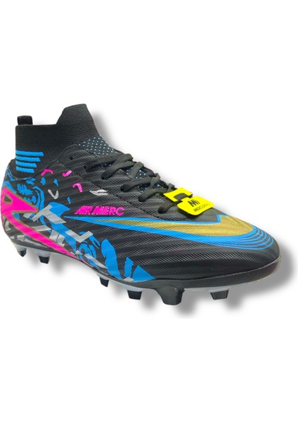 Çoraplı Unisex Krampon Halısaha & Çimsaha Ayakkabı Siyah Fuşya Desenli fiyatları