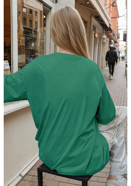 Kadın Bntn Basic Düz Baskısız Oversize Salas T-Shirt fiyatları